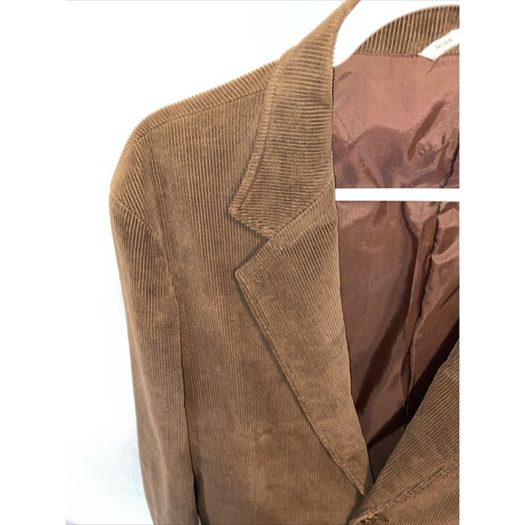 Beallpark Men’s Corduroy Jacket Size 46R Brown Hunting Outdoors Elbow Patches - Picture 5 of 12
